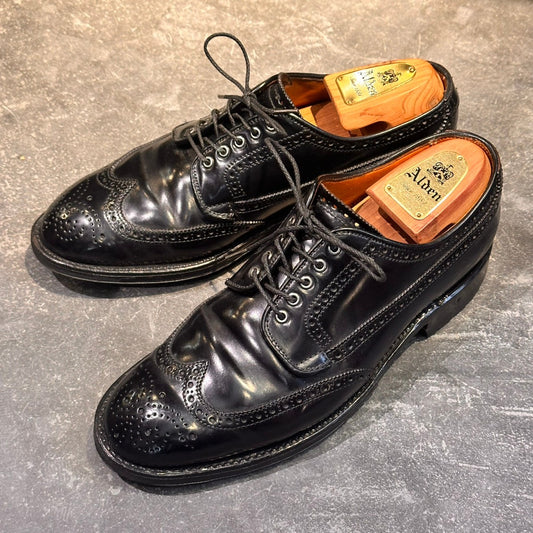 【ALDEN】オールデン D9506 BROGUE別注 マサムネブルーチャー コードバン フルブローグ ブラック サイズUS7.5D トレモントラスト