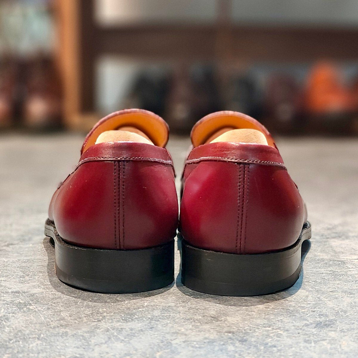 新品　180 バーガンディ シグニチャーローファー ボックスカーフ バーガンディのJMウエストン180ローファーを青山店で購入！ | KOCCMUSIC
