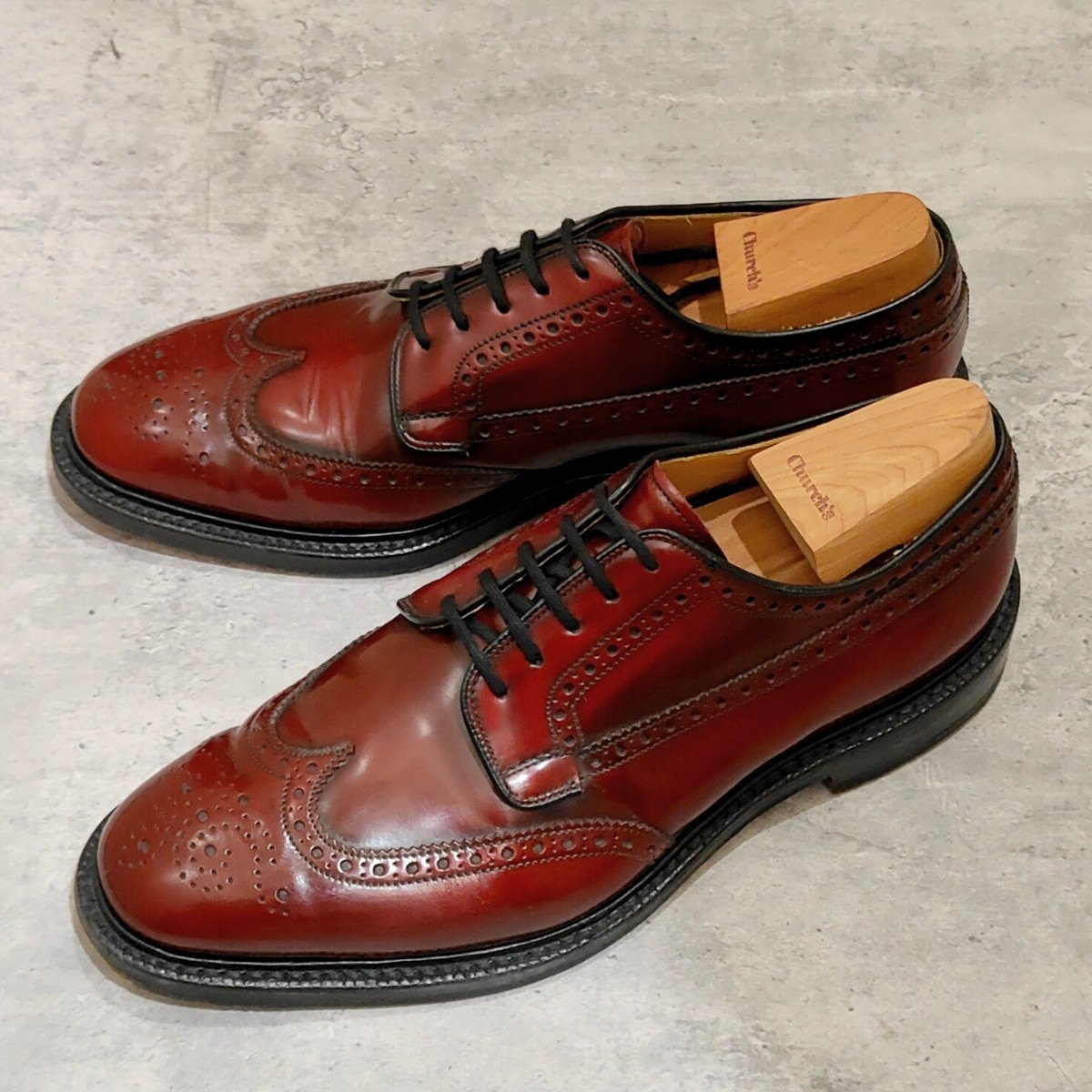 【Church's】チャーチ グラフトン 4都市 ポリッシュバインダーカーフ ボルドー サイズUK75G 73ラスト