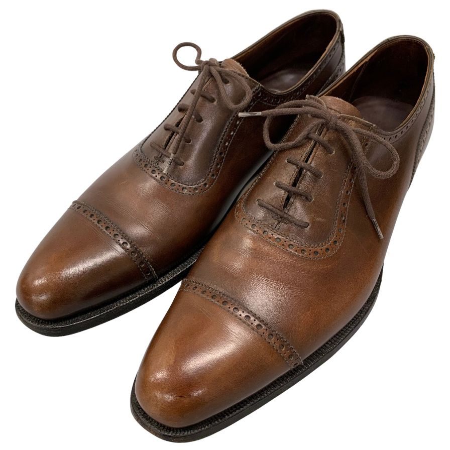 【CROCKETT&JONES】クロケットアンドジョーンズ  ビジネスシューズ  ブラウン（茶系） サイズ UK7D ラスト