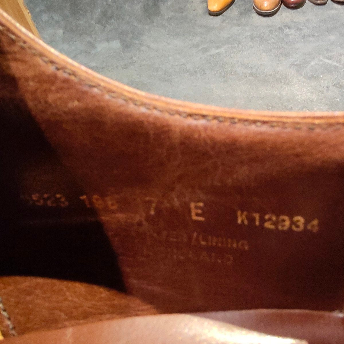 【CROCKETT&JONES】クロケット＆ジョーンズ クラレンドン Uチップ カーフ ブラウン サイズUK7