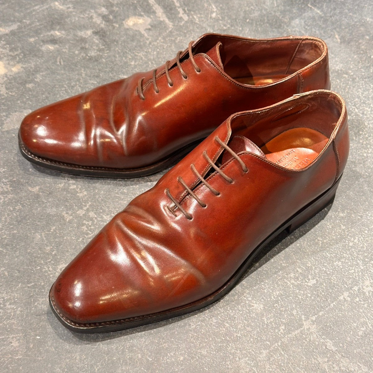 【MEERMIN】メルミン ホールカット コードバン バーガンディ サイズUK6