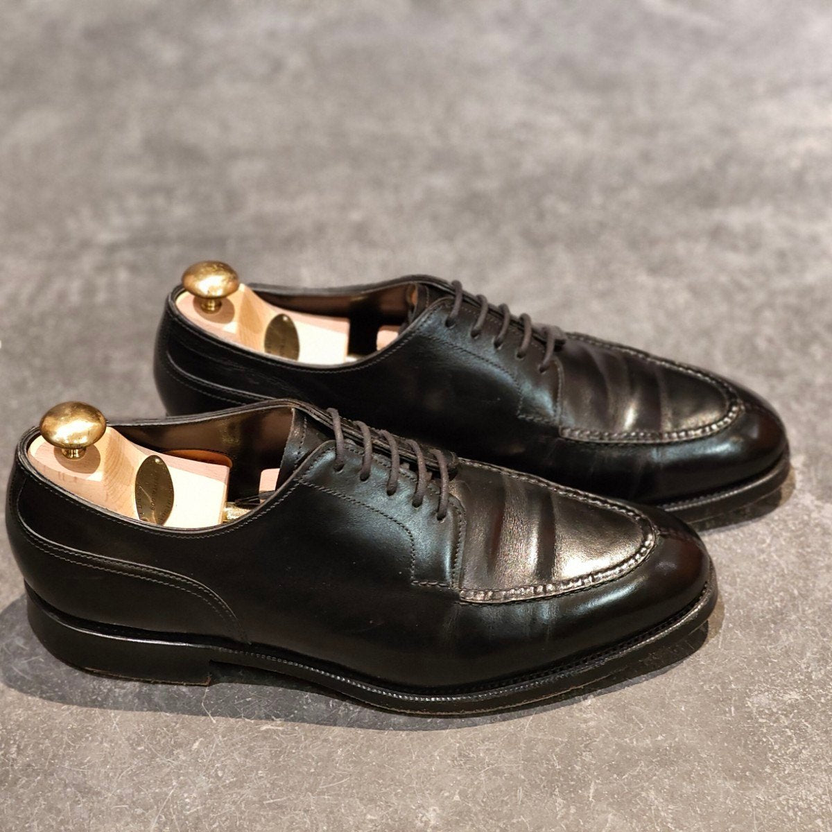 美品 【EDWARD GREEN】エドワードグリーン ドーバー Uチップ カーフ ブラック サイズUK7E 32ラスト 参考定価￥324,500-