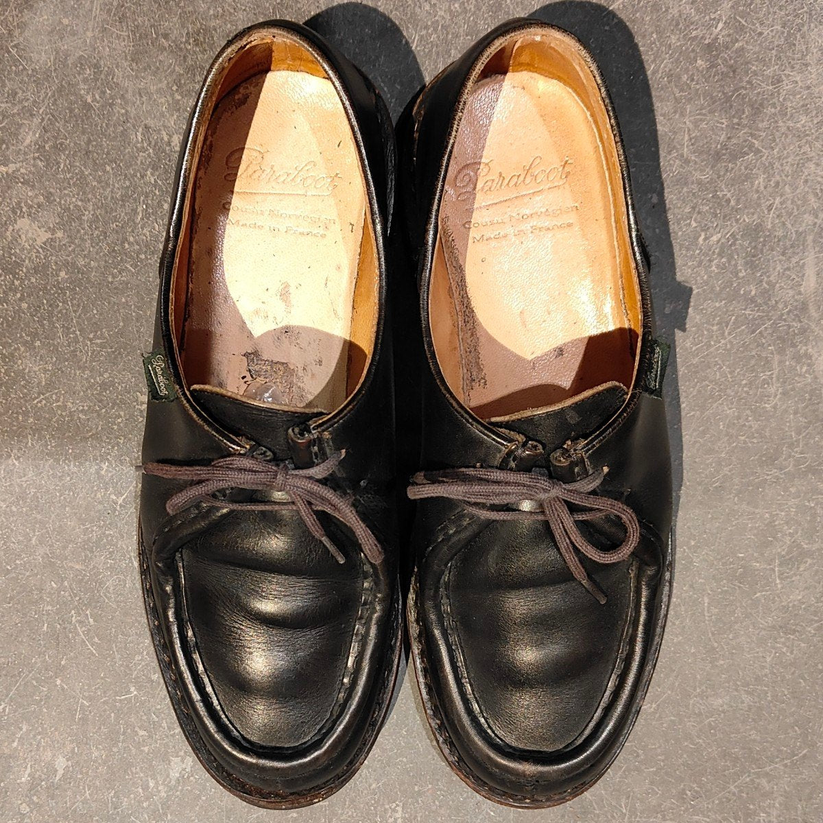 【PARABOOT】パラブーツ ミカエル チロリアン リスレザー ブラック サイズ41