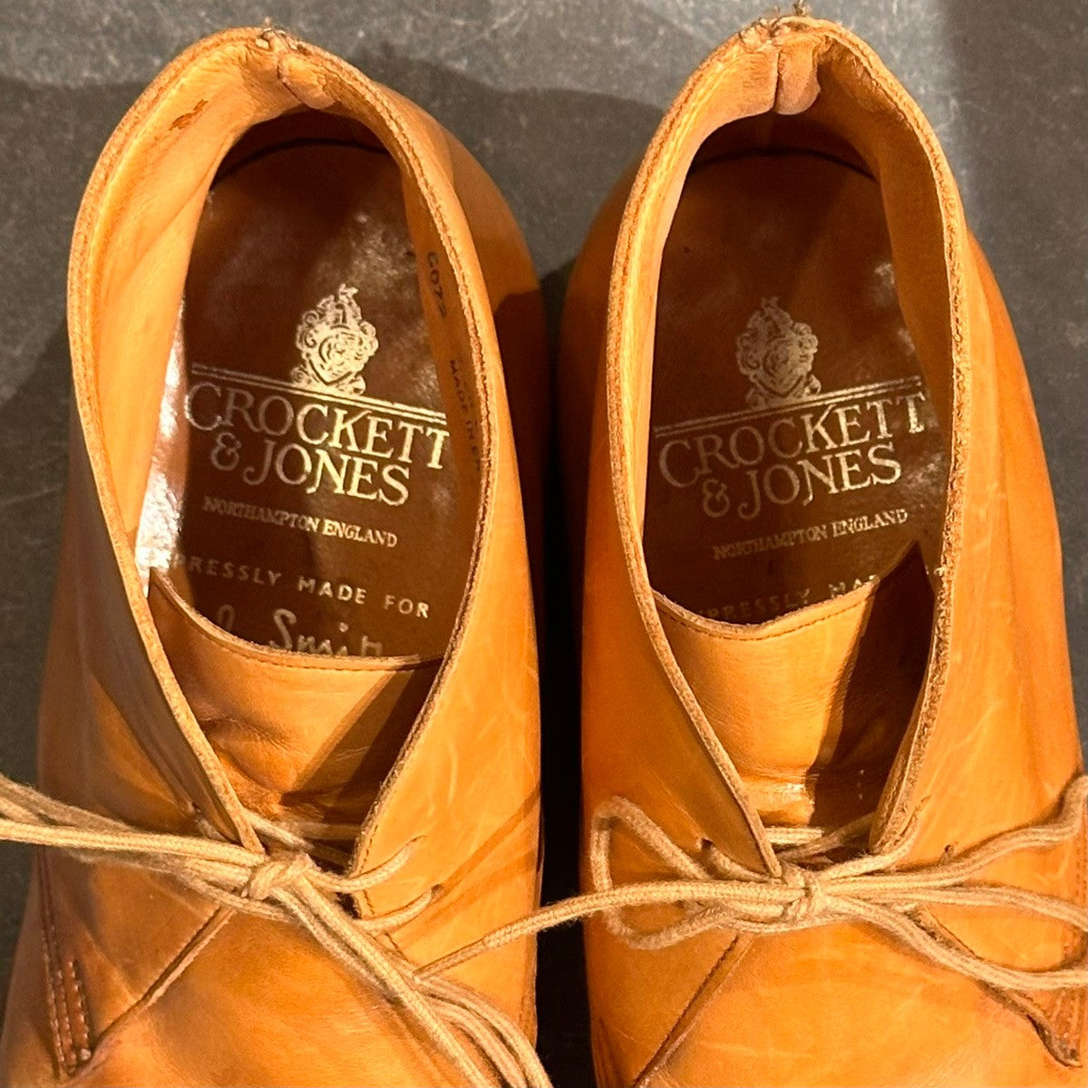 【CROCKETT&JONES】クロケット＆ジョーンズ 5072 ポールスミス別注 チャッカブーツ カーフ ブラウン サイズUK6.5E
