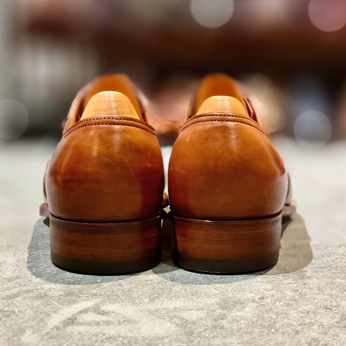 希少 新品未使用【JOHN LOBB】ジョンロブ プレステージライン マーストン Vフロント2アイレット ブラウン サイズ UK7D 7000ラスト