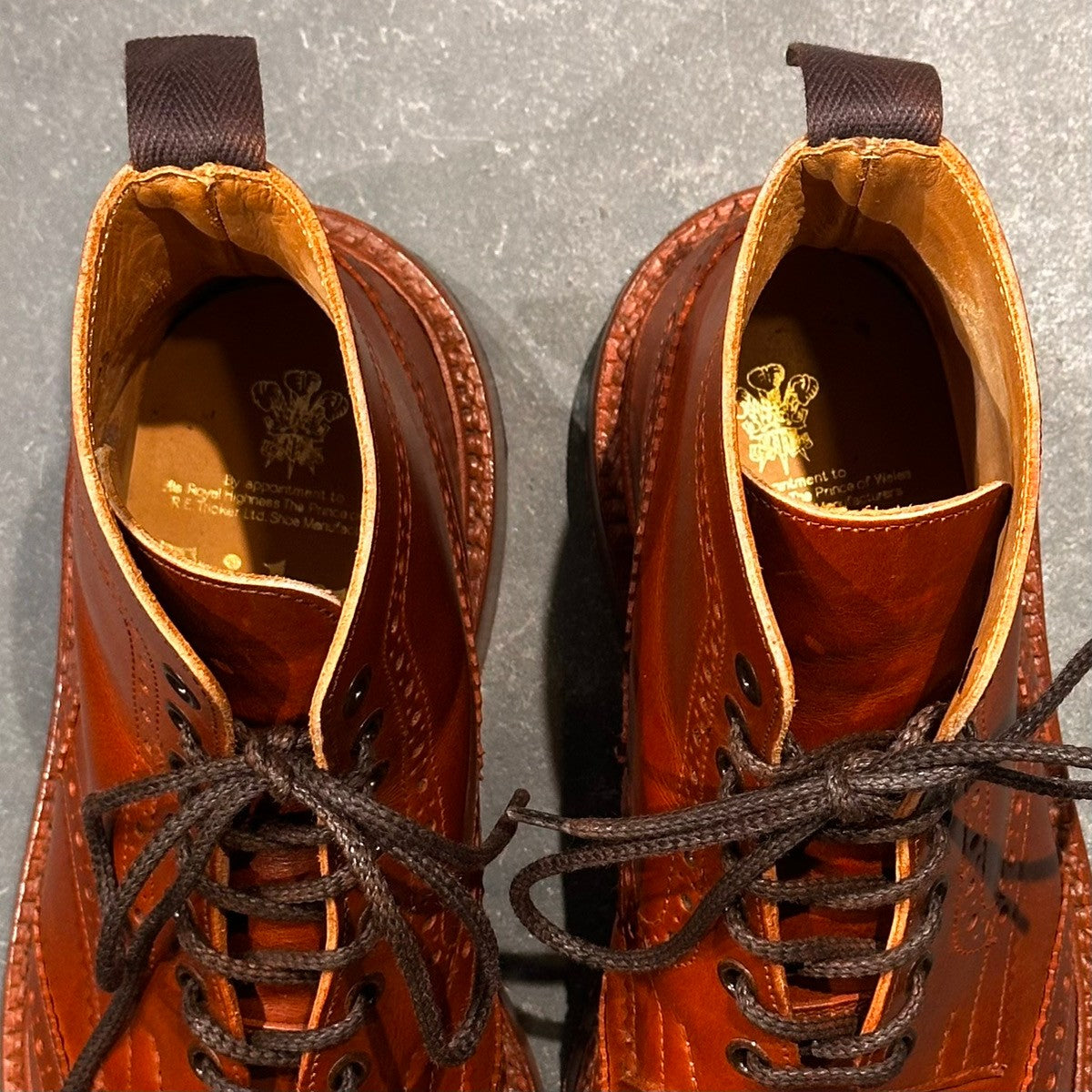 使用数回【Tricker’s】トリッカーズ ストウ カントリーブーツ カーフ マロンアンティーク サイズUK6