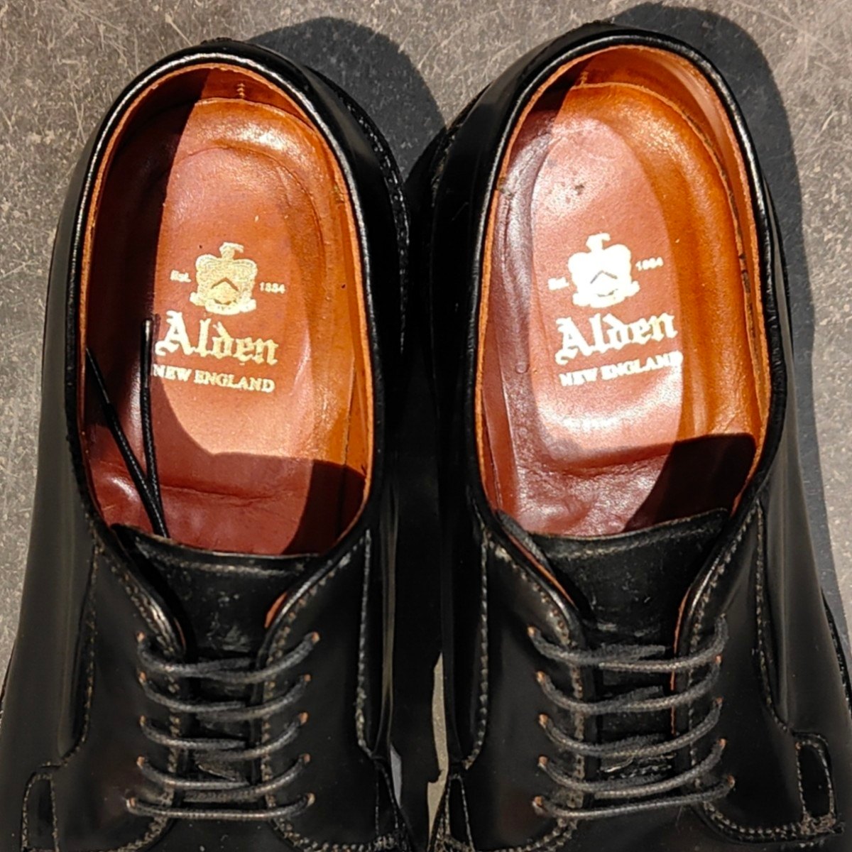 極美品【ALDEN】オールデン 9901 プレーントゥ コードバン ブラック