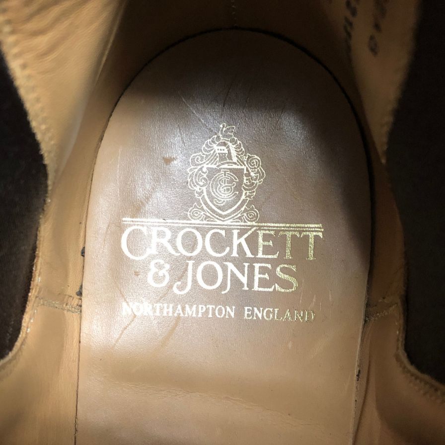 【Crockett&Jones】クロケット＆ジョーンズ  スエードシューズ スエード ブラック（黒） サイズ 7.5 ラスト