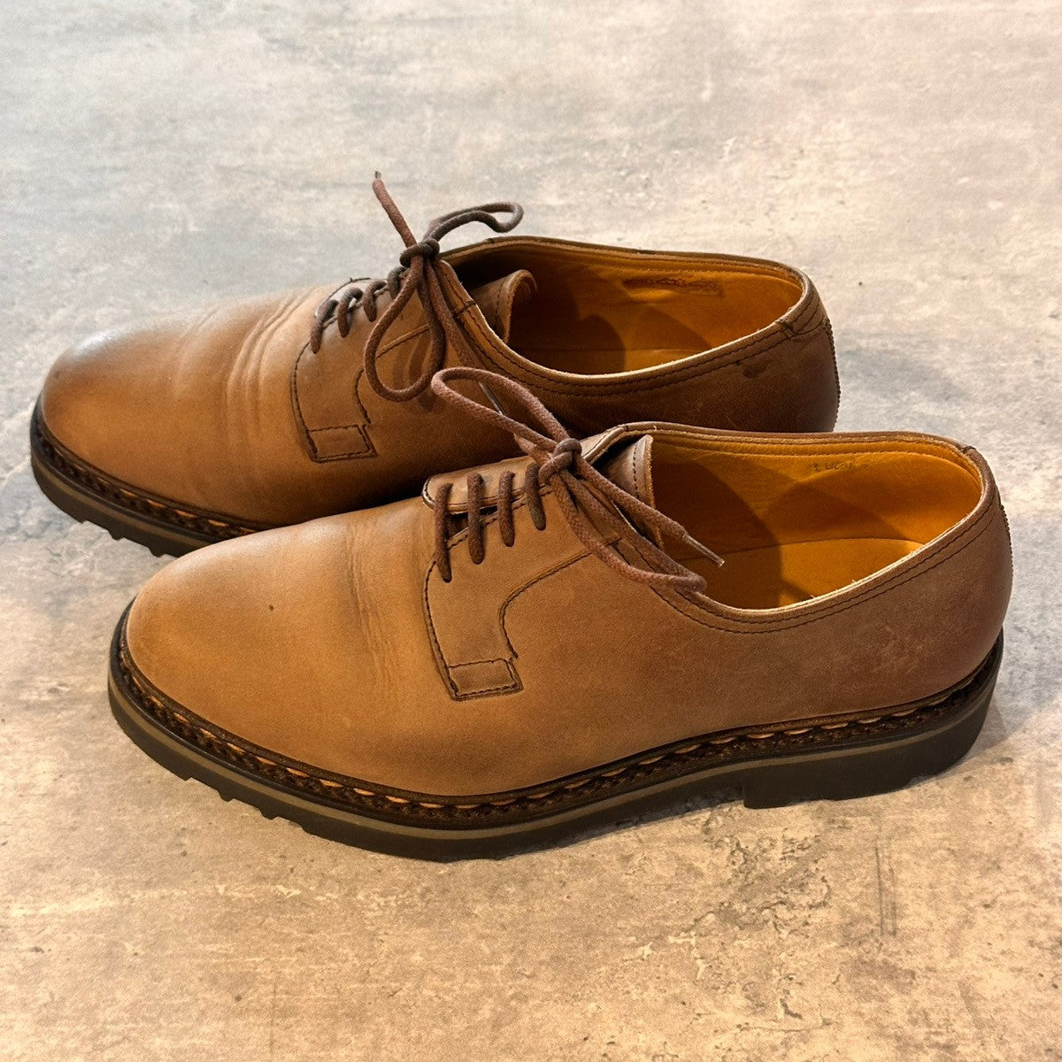 【JOHNLOBB】ジョンロブ ユタ コテージライン ユタ プレーントゥ ヌバックレザー ブラウン サイズUK5.5相当 8695ラスト