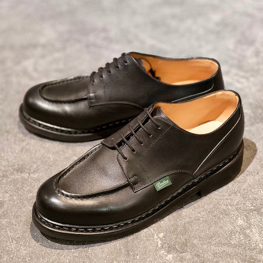 試着程度【Paraboot】パラブーツ シャンボード Uチップ リスレザー ブラック サイズ UK8.5 参考定価￥96,800-