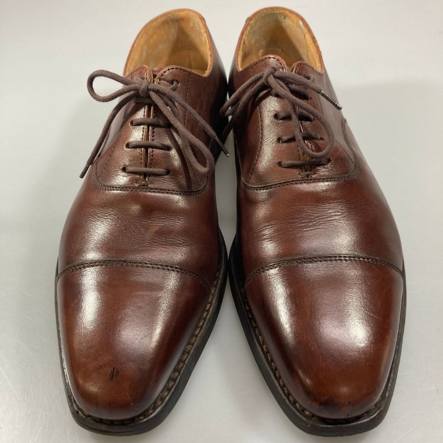 【CROCKETT&JONES】クロケット&ジョーンズ ストレートチップ ハラム ダークブラウン サイズ6.5E HALLAM
