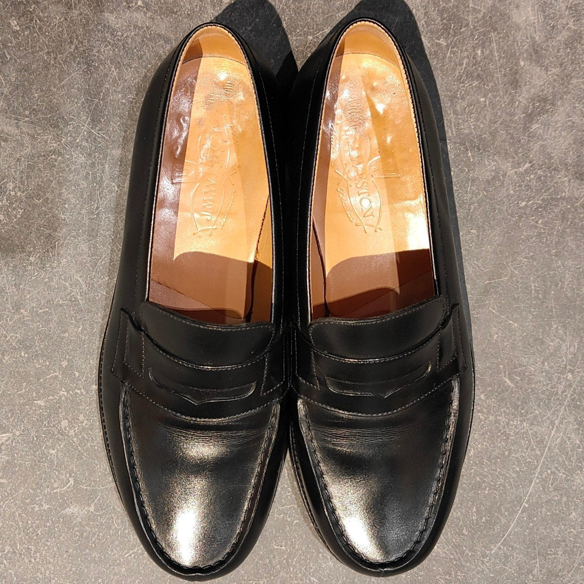 極美品【J.M.WESTON】ジェイエムウエストン 180 シグニチャーローファー ボックスカーフ ブラック サイズ UK6E 41ラスト 参考定価￥165,000-