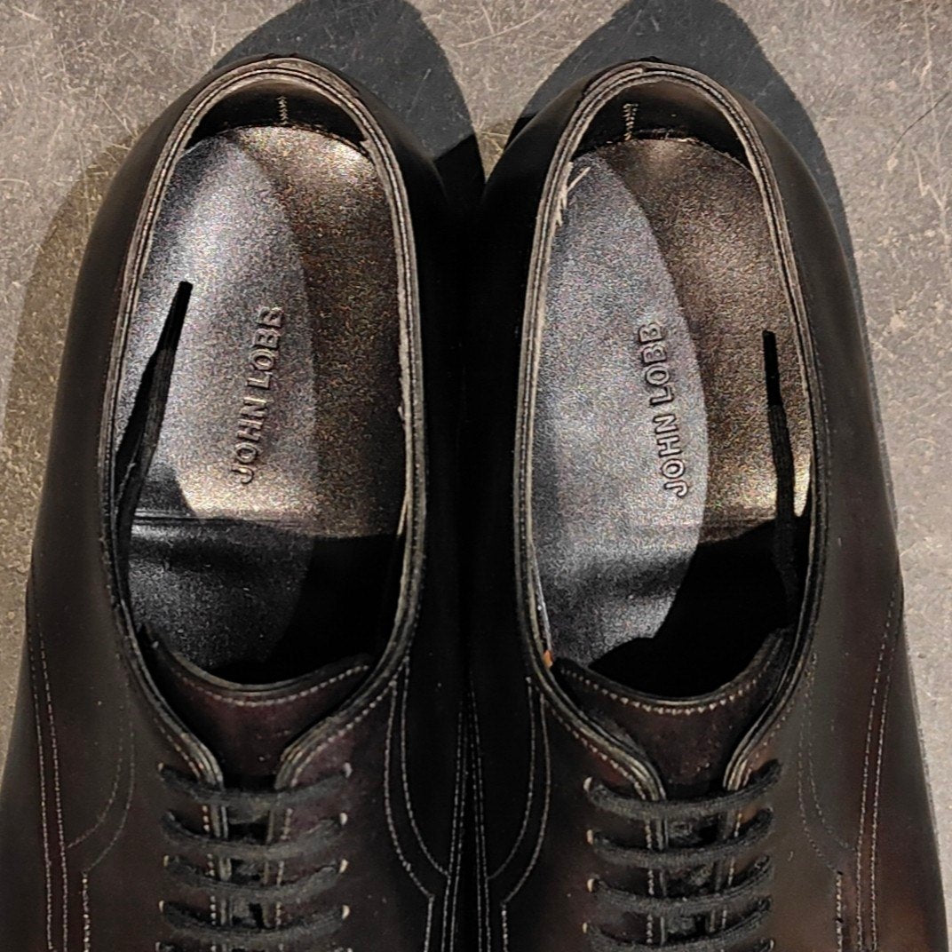 新品未使用【JOHN LOBB】ジョンロブ クリーブ プレーントゥダービー ミュージアムカーフ ブラック サイズUK6E 7000ラスト