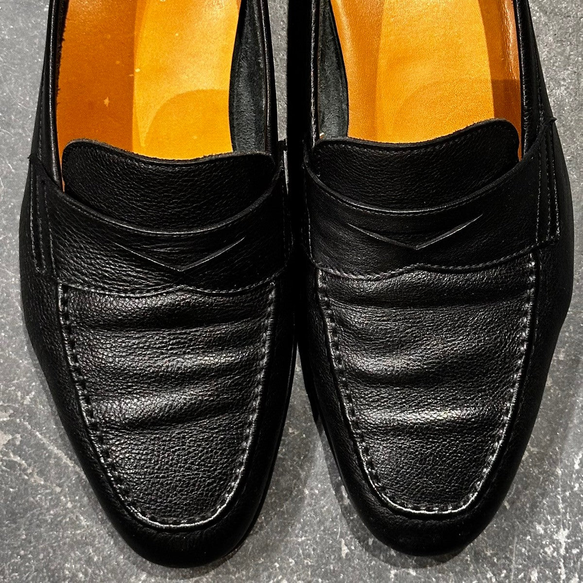 【Berwick】バーウィック 5105 ローファー グレインレザー ブラック サイズ24.5