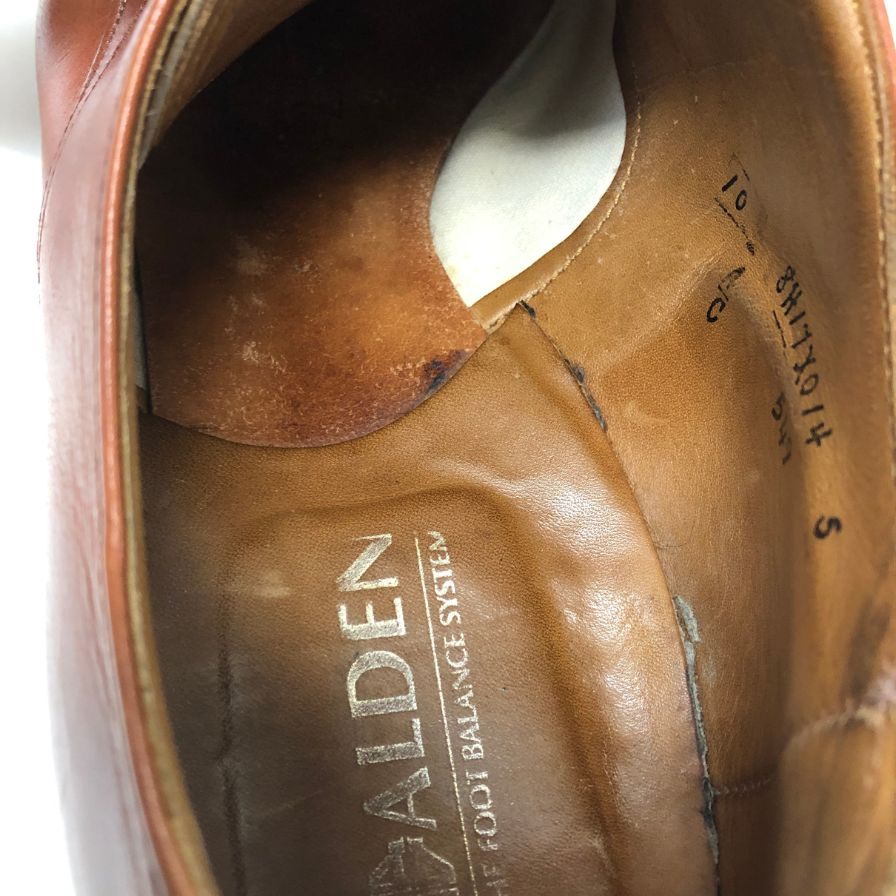 【ALDEN】オールデン Vチップ レザーシューズ 549 旧ロゴ メンズ サイズUS10C ブラウン