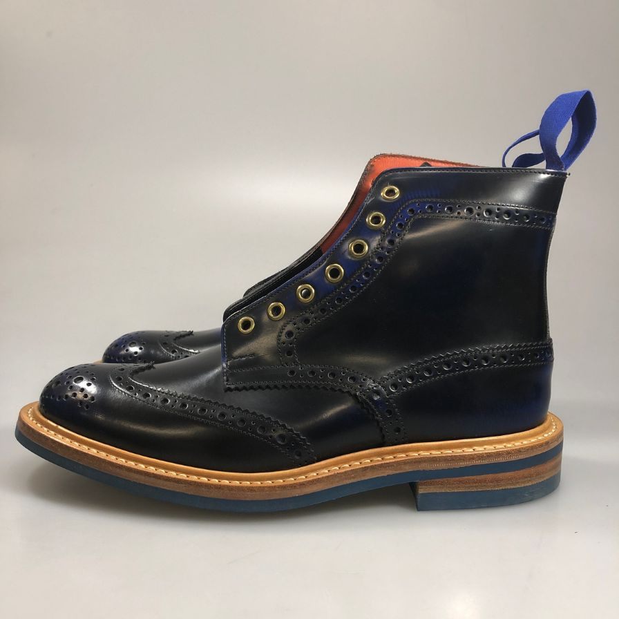【Tricker’ｓ】トリッカーズ 947979 W5634 ブーツ レザー ネイビー（紺） サイズ 7ハーフ-5 ラスト