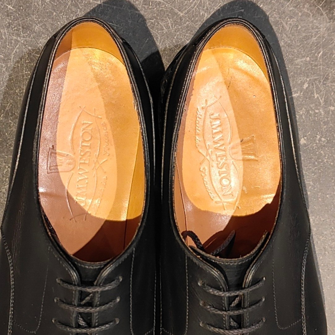 極美品 【J.M.WESTON】ジェイエムウエストン 641 ゴルフ Uチップ ボックスカーフ ブラック サイズ UK5.5D 31ラスト 参考定価￥176,000-