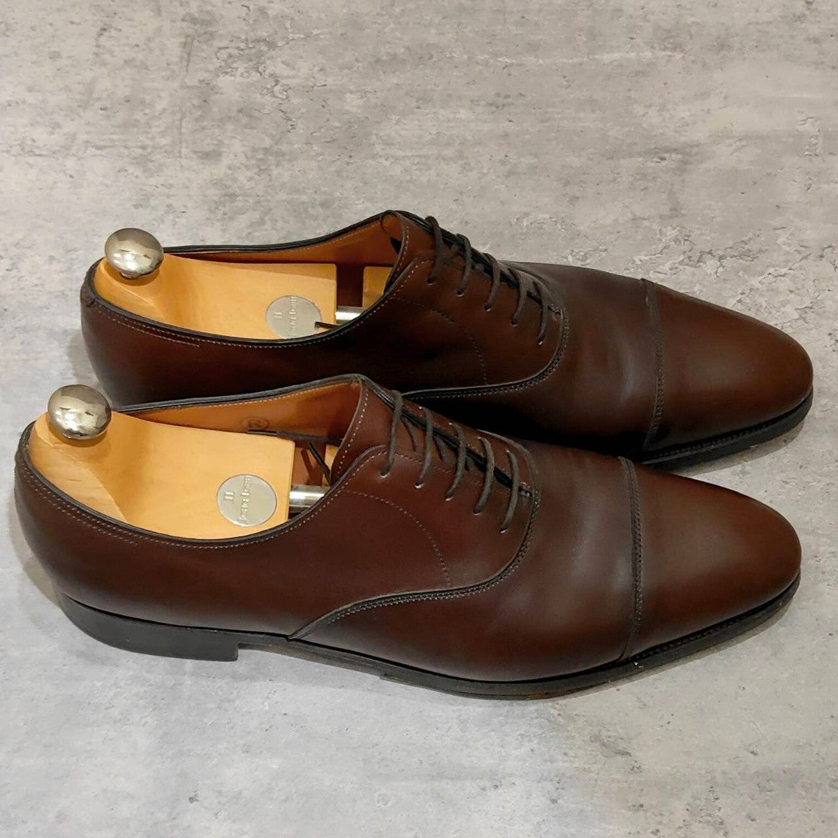 【JOHN LOBB】ジョンロブ シティ2 ストレートチップ Rスタンプ カーフ ブラウン サイズUK11.5E 7000ラスト