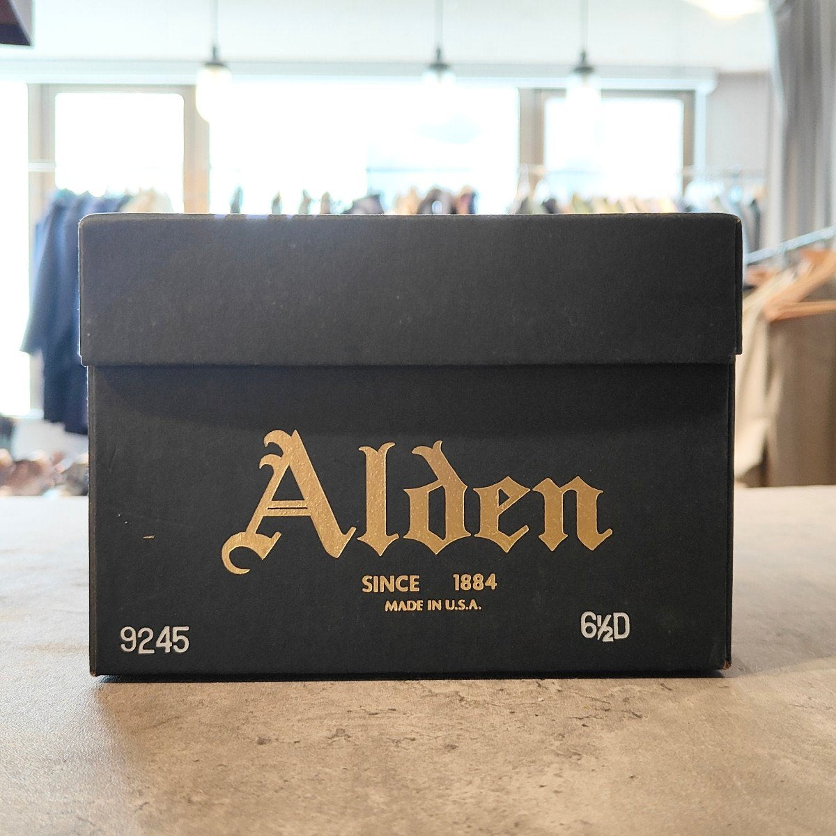 希少 極美品【ALDEN】オールデン 9245 ストレートチップ コードバン ブラック サイズUS6.5D プラザラスト