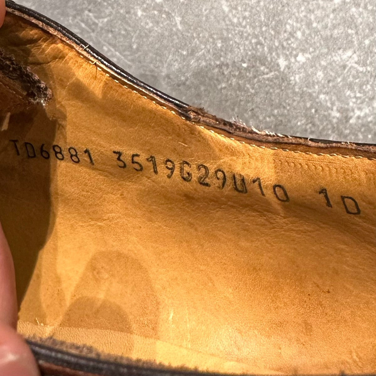 未使用品【Salvatore Ferragamo】サルヴァトーレ フェラガモ セミブローグ TD6881 カーフ ブラウン サイズUK10D