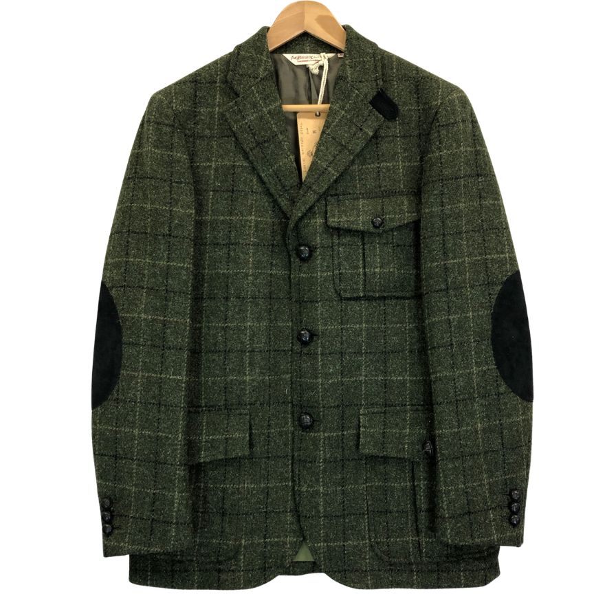 【RUGGED FACTORY】ラギッドファクトリー ノーフォーク ジャケット ハリスツイード生地 メンズ グリーン サイズM