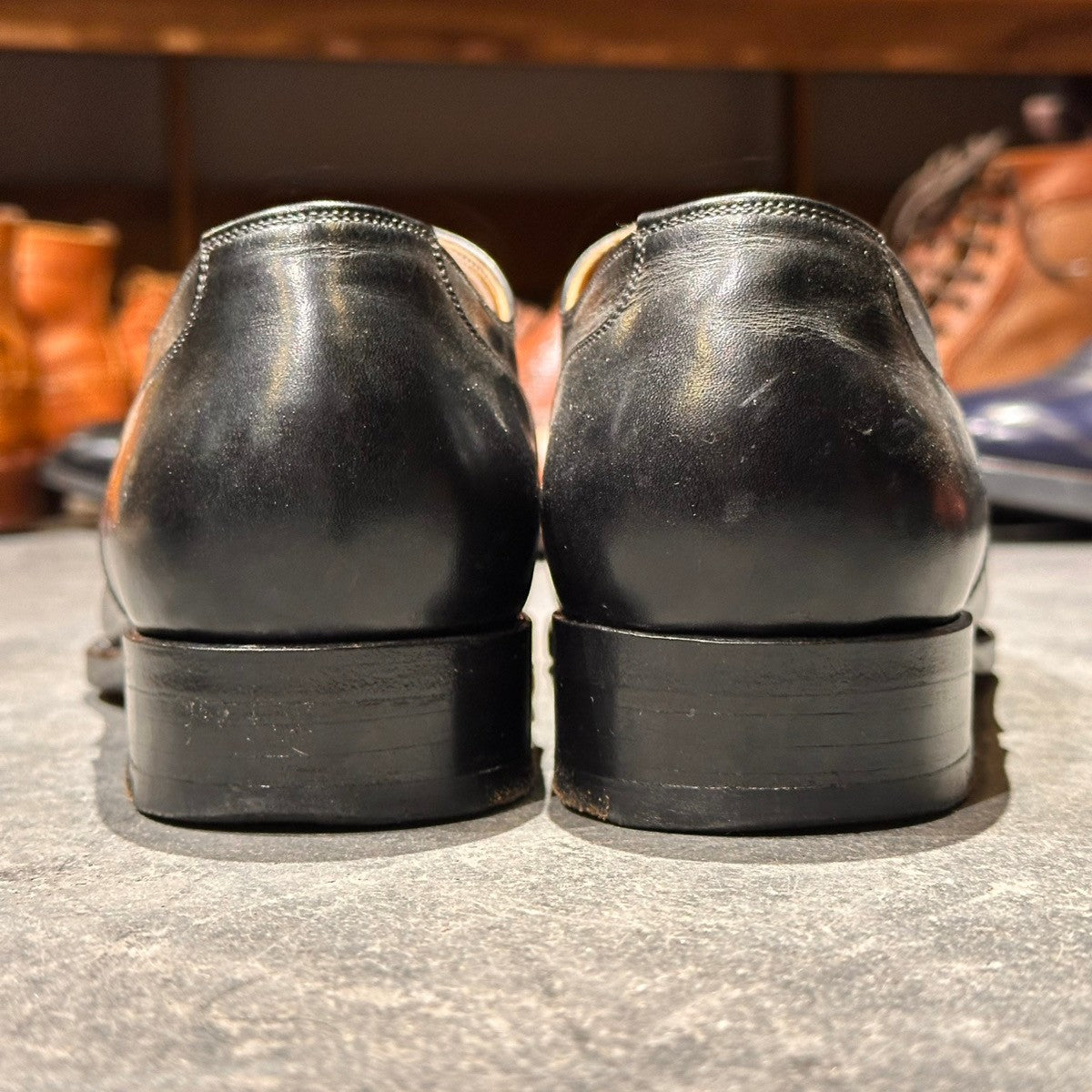 【VASS】ヴァーシュ ATTILA ストレートチップ カーフ ブラック サイズ41.5 Fラスト