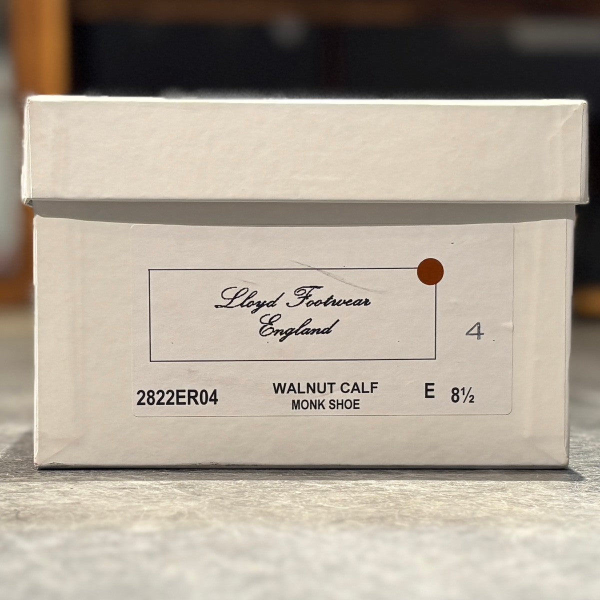 【Lloyd Footwear】ロイドフットウェア 2822ER04 シングルモンク ダイナイトソール  カーフ ブラウン サイズ UK8.5E
