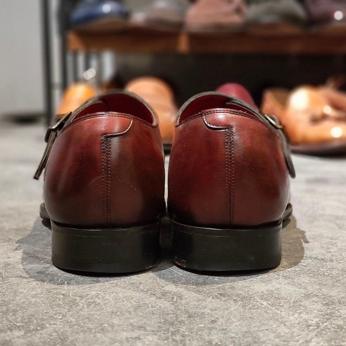 EDWARD GREEN オウンドル　UK8E ダークバーガンディバーニーズ別注 EDWARD GREEN】エドワードグリーン OUNDLE オウンドル バーニーズ