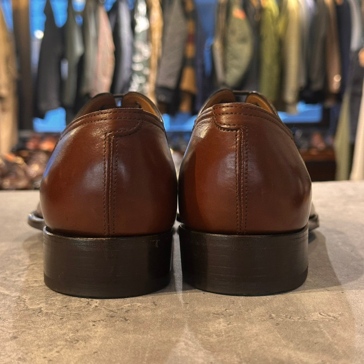 希少 美品【JOHN LOBB】ジョンロブ JOHN LOBB イヤーモデル 2007 メダリオン オックスフォード カーフ ブラウン サイズUK7.5E 1105ラスト
