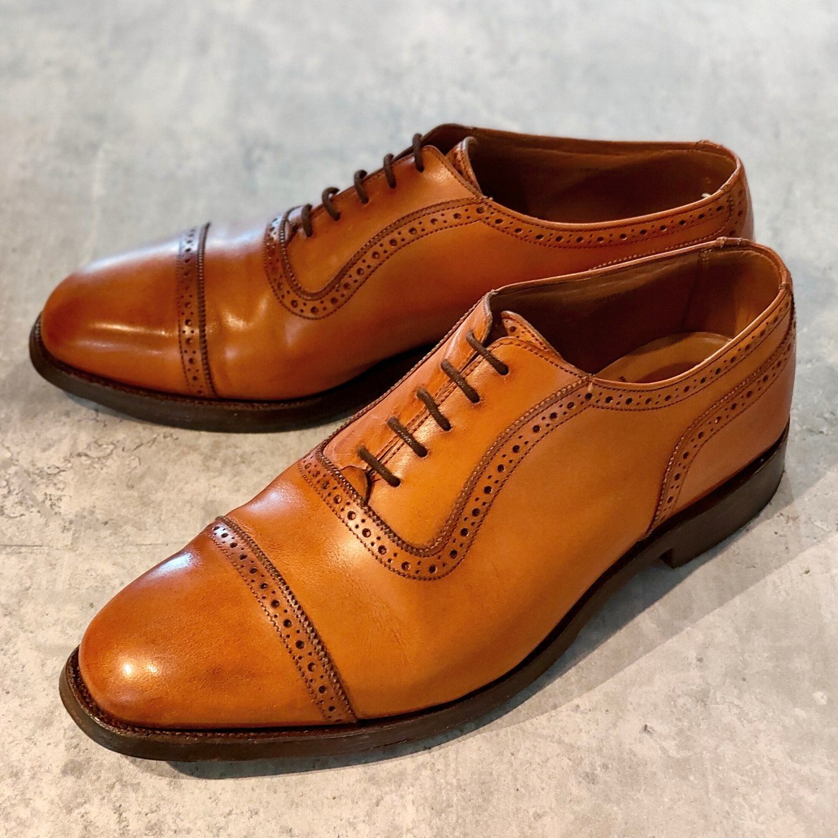 極美品【Tricker’s】トリッカーズ ベルグレイブ アデレード カーフ ブラウン サイズUK8