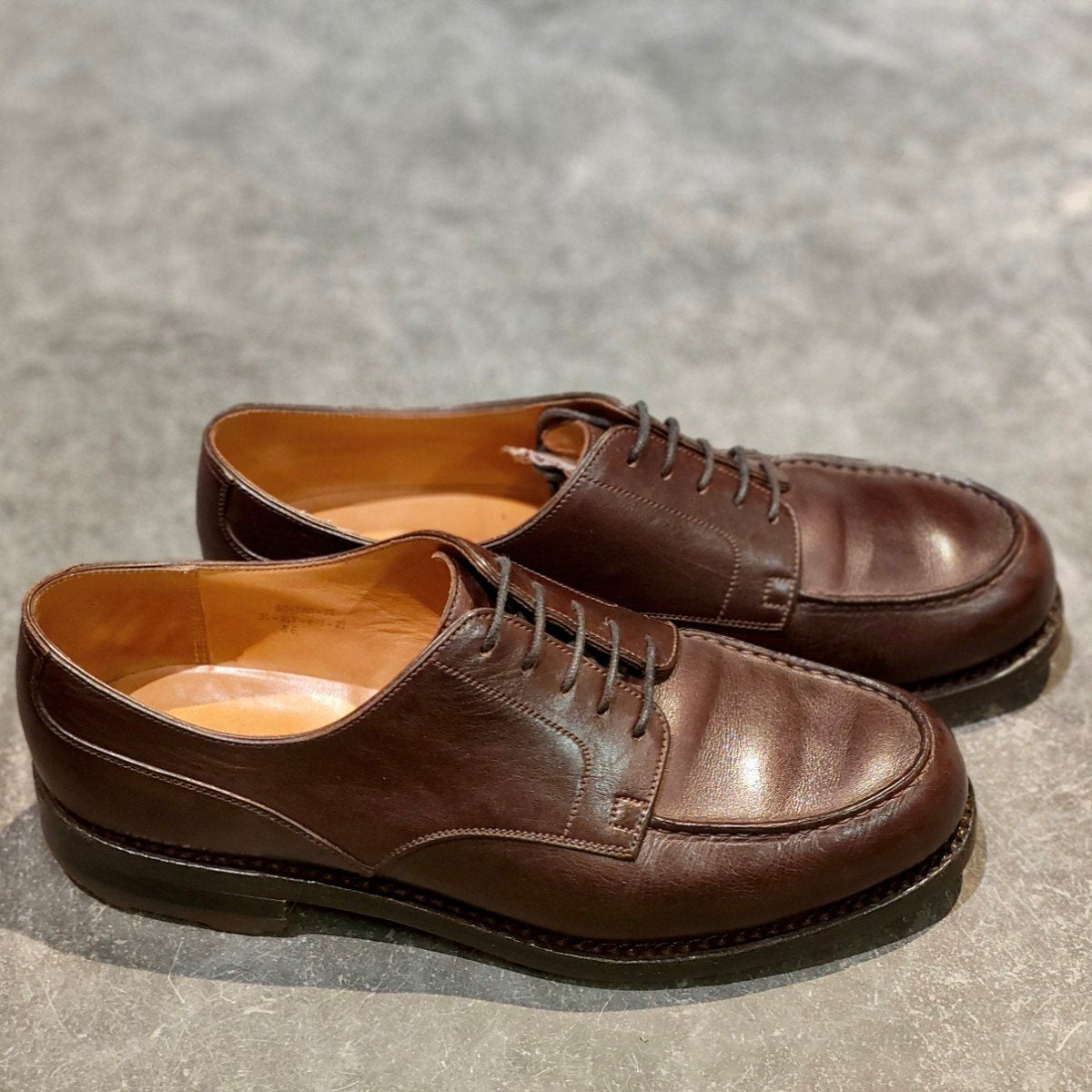 美品【J.M.WESTON】ジェイエムウエストン 641 ゴルフ Uチップ ボックスカーフ ダークブラウン サイズ UK8E 31ラスト 参考定価￥187,000-