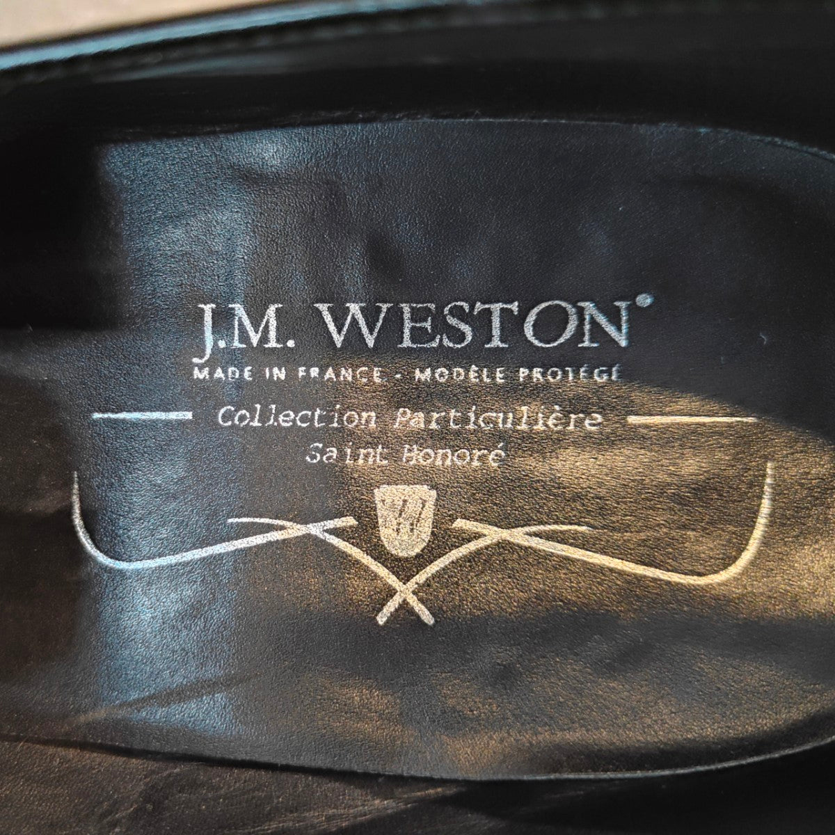 【J.M.WESTON】ジェイエムウエストン  シグニチャーローファー180 サントノーレコレクション ネイビー×ブラック  7.5D