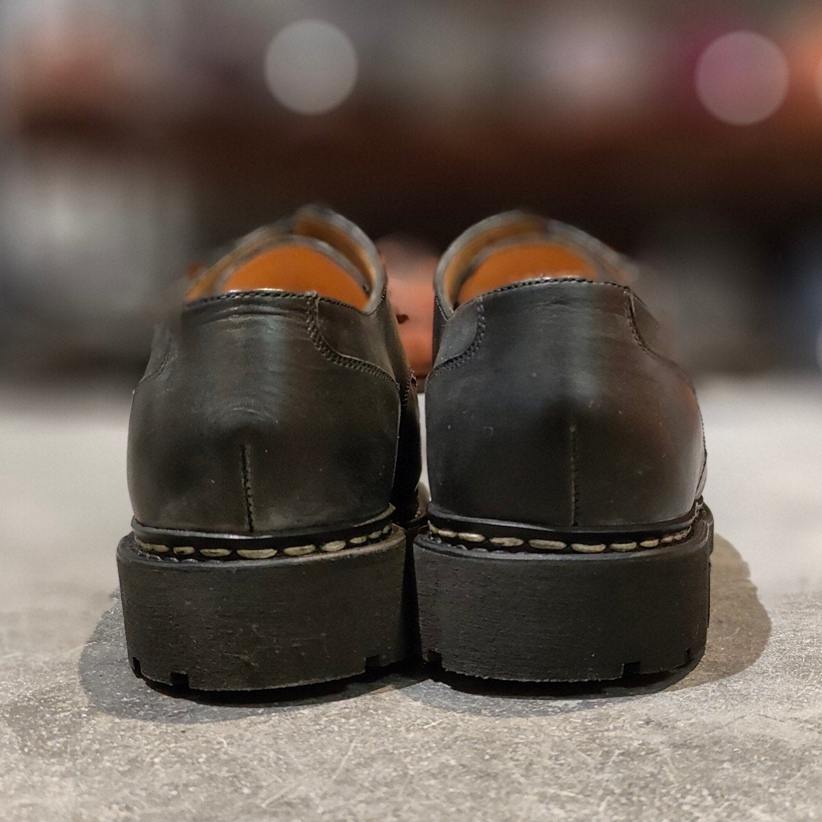 新品未使用【Paraboot】パラブーツ シャンボード Uチップ リスレザー ブラック サイズ UK6.5 参考定価￥99,000-