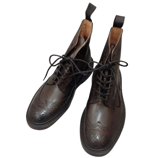 【Tricker's】トリッカーズ カントリーブーツ ストウ カーフ エスプレッソ メンズ サイズUK7