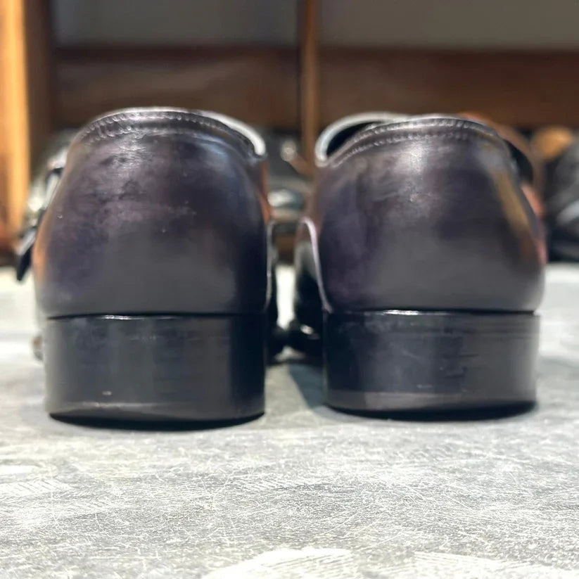 美品【John Lobb】ジョンロブ ダブルモンク チャペル ミュージアムカーフ ブラック サイズ6E 8000ラスト 参考定価￥344,300-