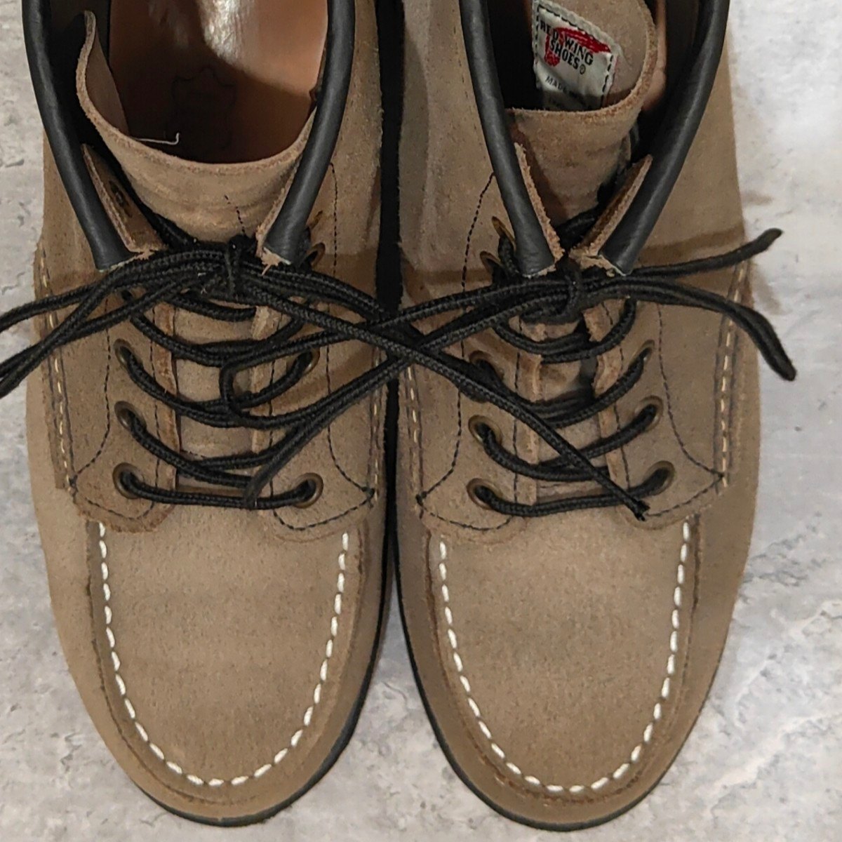 希少【REDWING】レッドウイング 8863 アイリッシュセッター 6インチ モックトゥ スエード グレー サイズUS8