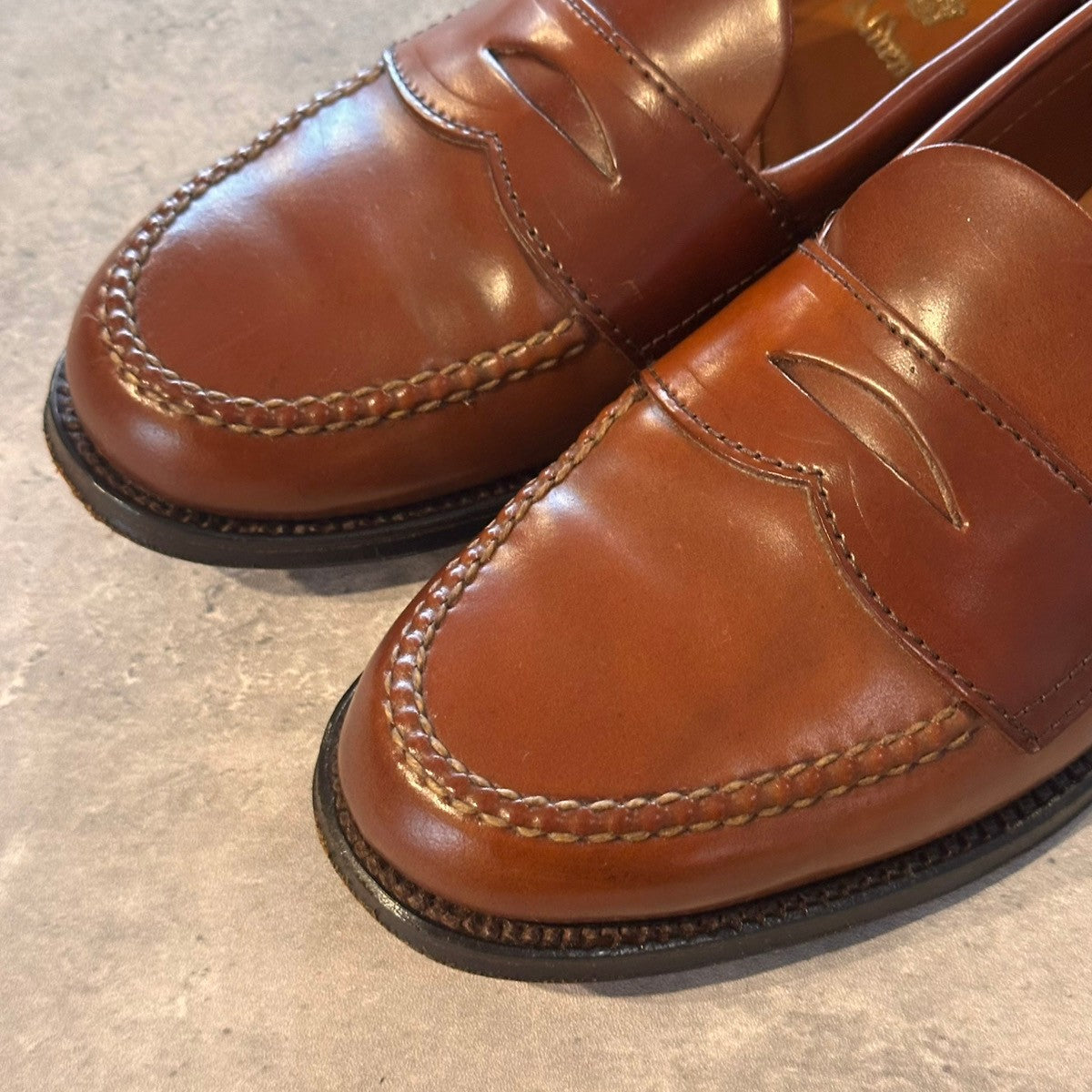 希少 美品【ALDEN】オールデン サンフランシスコ 010 ペニーローファー ウイスキーコードバン ブラウン サイズUS7D