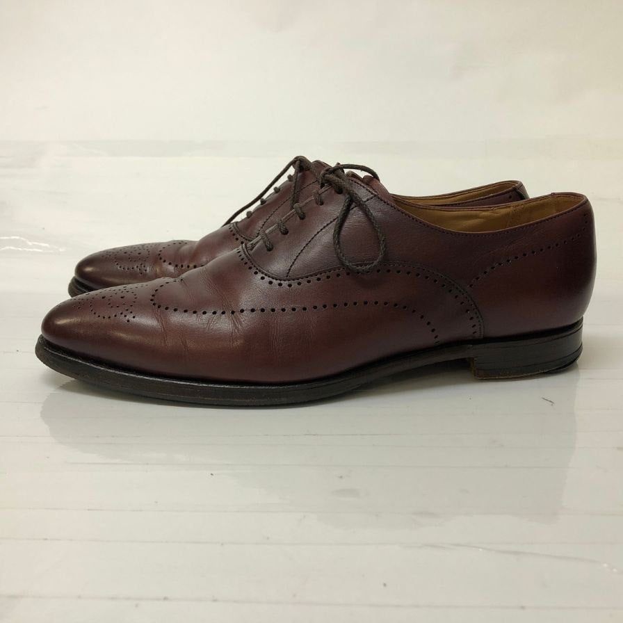 【CROCKETT&JONES】クロケット&ジョーンズ 6105 ウェイブリッジ ウイングチップ カーフ バーガンディ UK5.5E 360ラスト メンズ WEYBRIDGE