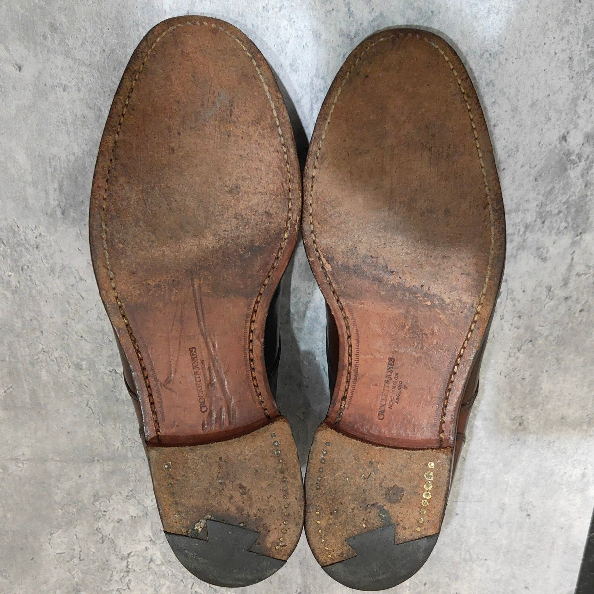 【Crockett&Jones】クロケット&ジョーンズ オンスロー Uチップ コードバン バーガンディ サイズUK7.5E