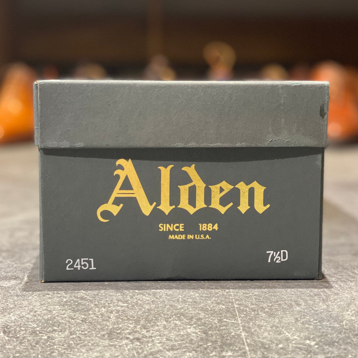 【ALDEN】レザーシューズ 2451 NST コードバン バリーラスト ブラック サイズUS7.5D