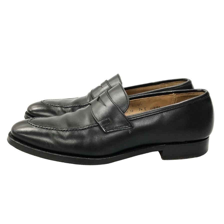 【CROCKETT&JONES】クロケット&ジョーンズ  ローファー カーフ ブラック（黒） サイズ UK7.5E ラスト
