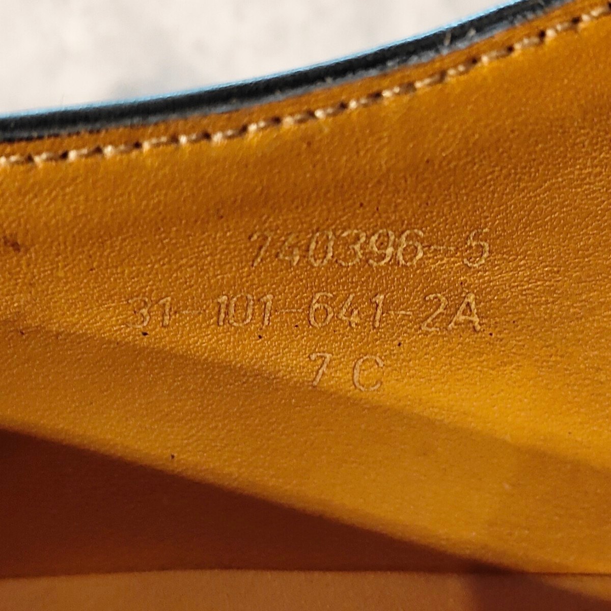 美品 【J.M.WESTON】ジェイエムウエストン 641 ゴルフ Uチップ ボックスカーフ ブラック サイズ UK7C 31ラスト 参考定価￥187,000-