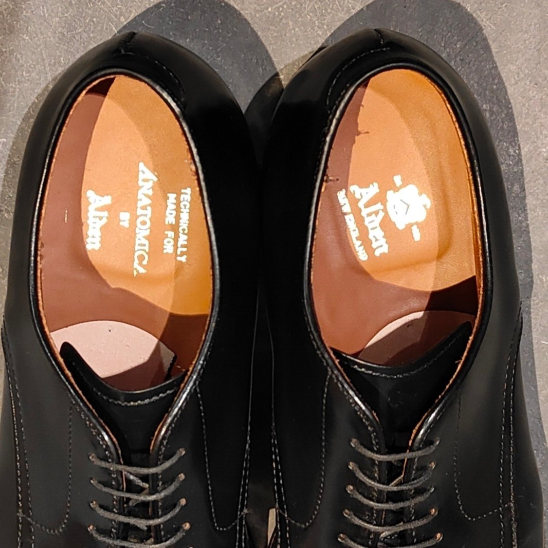 使用数回【ALDEN】オールデン アナトミカ別注  56919 プレーントゥ コードバン ブラック サイズUS9.5E モディファイドラスト