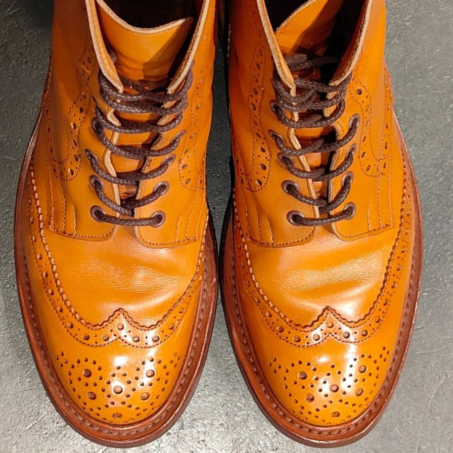 【TRICKERS】トリッカーズ モールトン M2508 カントリーブーツ カーフ サイズ UK8.5 ※箱破損品