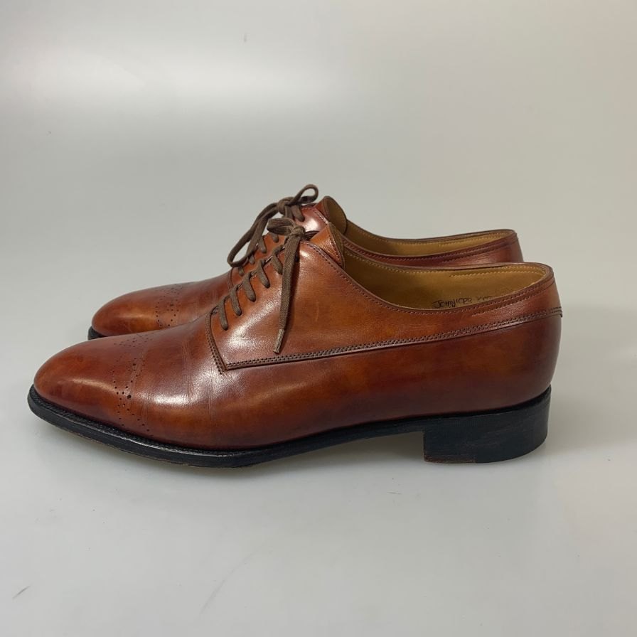 【JOHN LOBB】ジョンロブ レザーシューズ プレーントゥ イヤーモデル 2003 サイズUK6.5E メンズ ブラウン