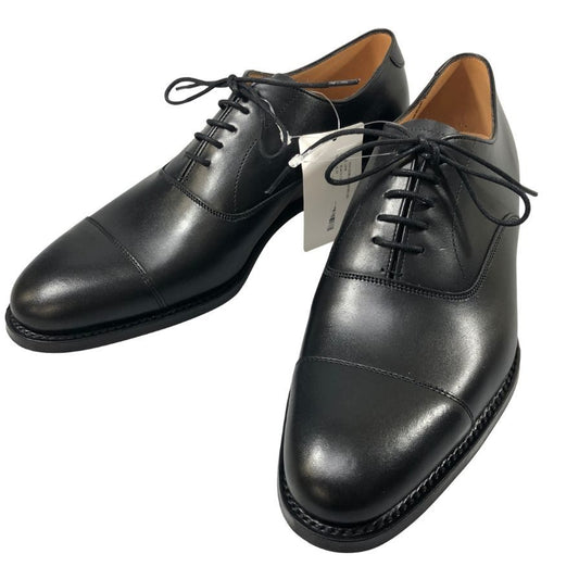 【JOSEPH CHEANEY】ジョセフチーニー レザーシューズ ライム ストレートチップ カーフ ブラック サイズUK6.5 LIME