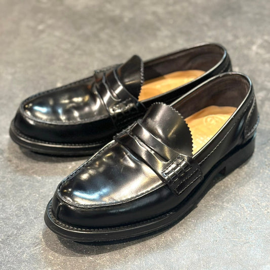 極美品【Church's】チャーチ タンブリッジ 5都市 アンラインド ポリッシュドバインダーカーフ ブラック サイズUK55G 126ラスト