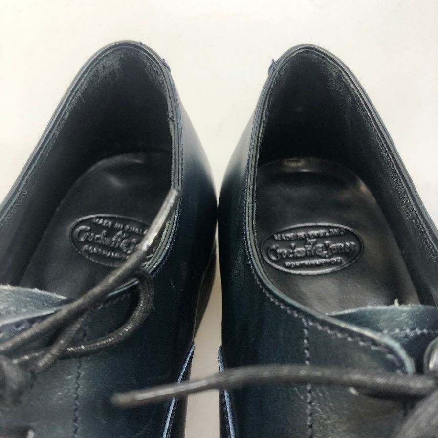 【Crockett & Jones】クロケット&ジョーンズ ストレートチップ レースアップシューズ X28360 メンズ ネイビー サイズ6E