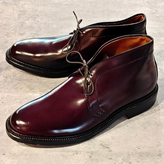 未使用【ALDEN】オールデン リジェクト品 1339 チャッカブーツ コードバン ダークバーガンディ サイズ US6D バリーラスト 参考定価￥242,000-